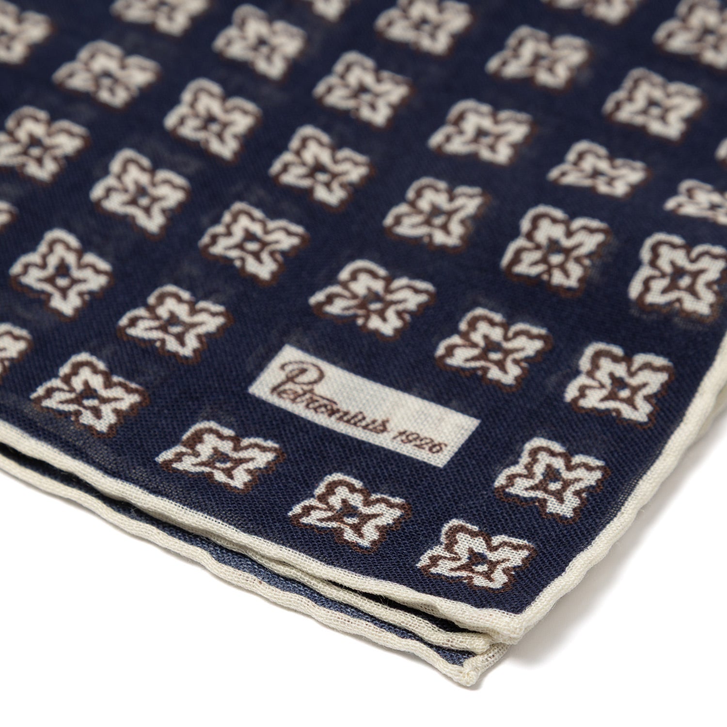 Einstecktuch "Vintage 38" aus Wolle und Seide - handrolliert